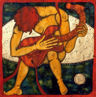 Grazyna Perl Une Guitare Rouge