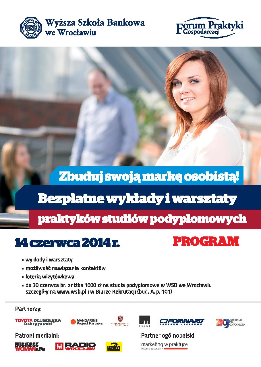 Już 14 czerwca Forum Praktyki Gospodarczej w WSB we Wrocławiu