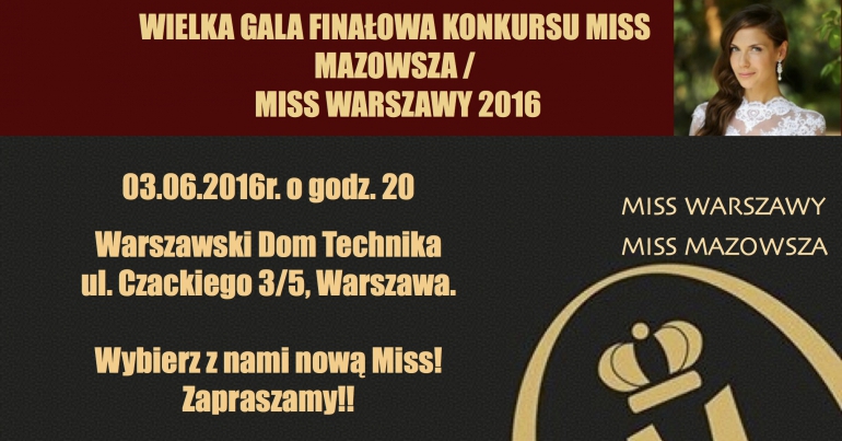 Finał Miss Mazowsza i Miss Warszawy