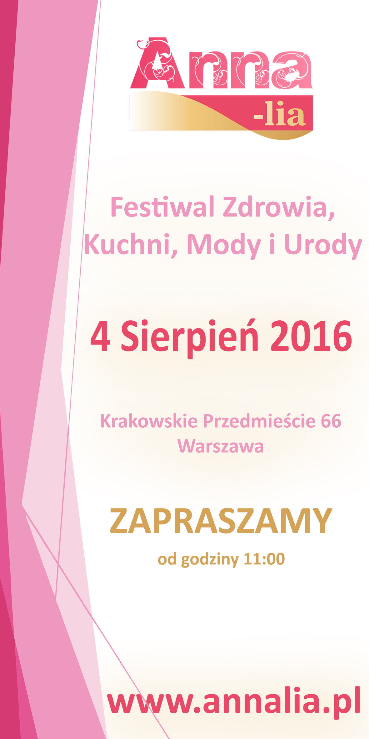 ANNA-lia 2016 Festiwal Zdrowia, Kuchni, Mody i Urody