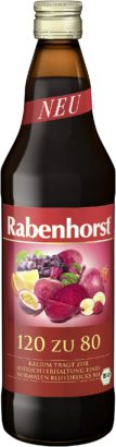 BIO sok Rabenhorst 120/80 – bogactwo potasu w trosce o prawidłowe ciśnienie