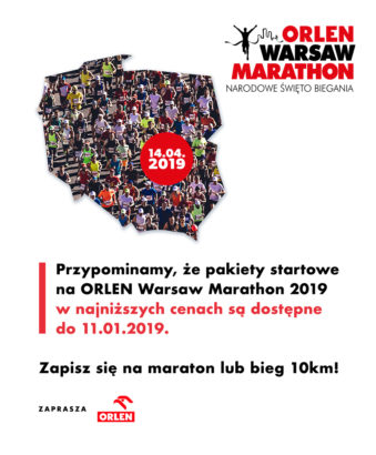 Rozpocznij sezon biegowy z przytupem! Ostatni dzień z tańszym pakietem startowym ORLEN Warsaw Marathon