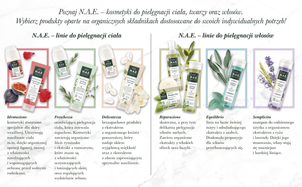 N.A.E. – Naturale Antica Erboristeria – nowa linia kosmetyków. Organiczna pielęgnacja – dla każdego