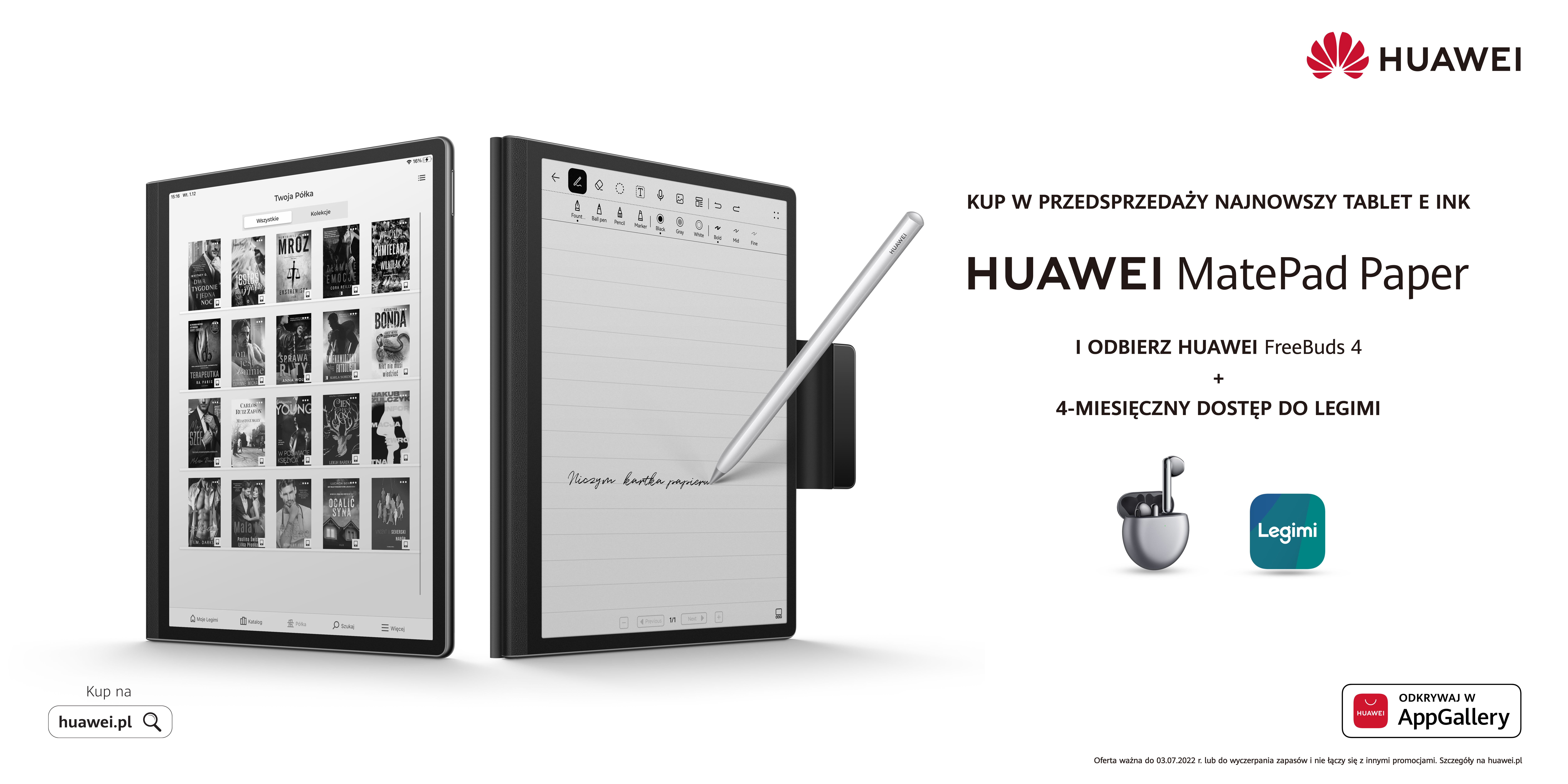 Huawei prezentuje swój pierwszy tablet z technologią E Ink – MatePad Paper